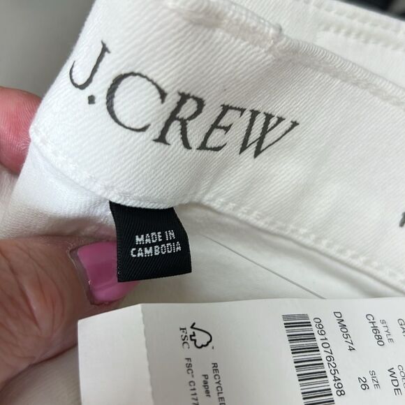 J. Crew CH680 White J.Crew: Slim-wide Jean For Women NWT - Picture 13 of 15